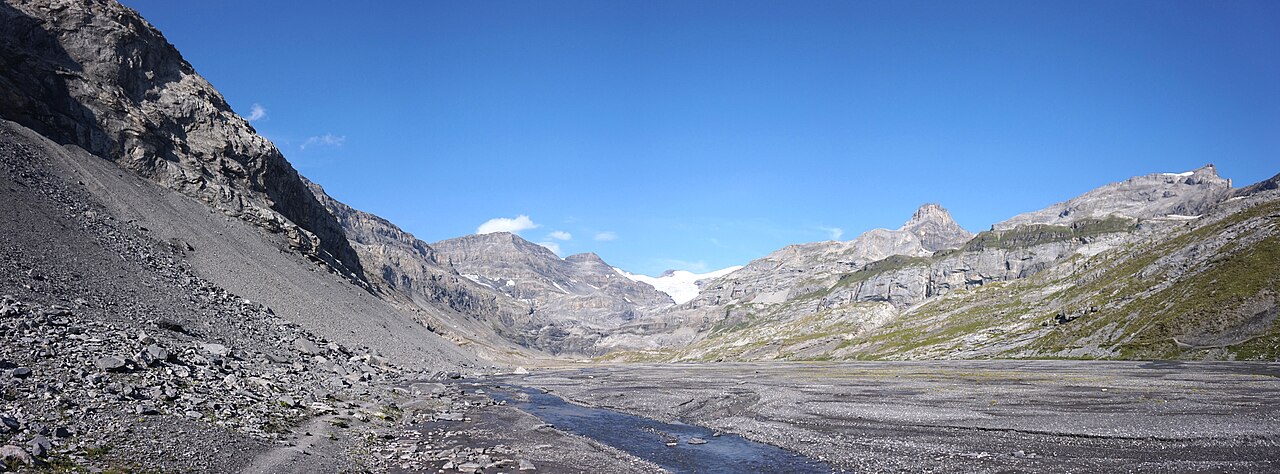 Bergpanorama in de Zwitserse Alpen